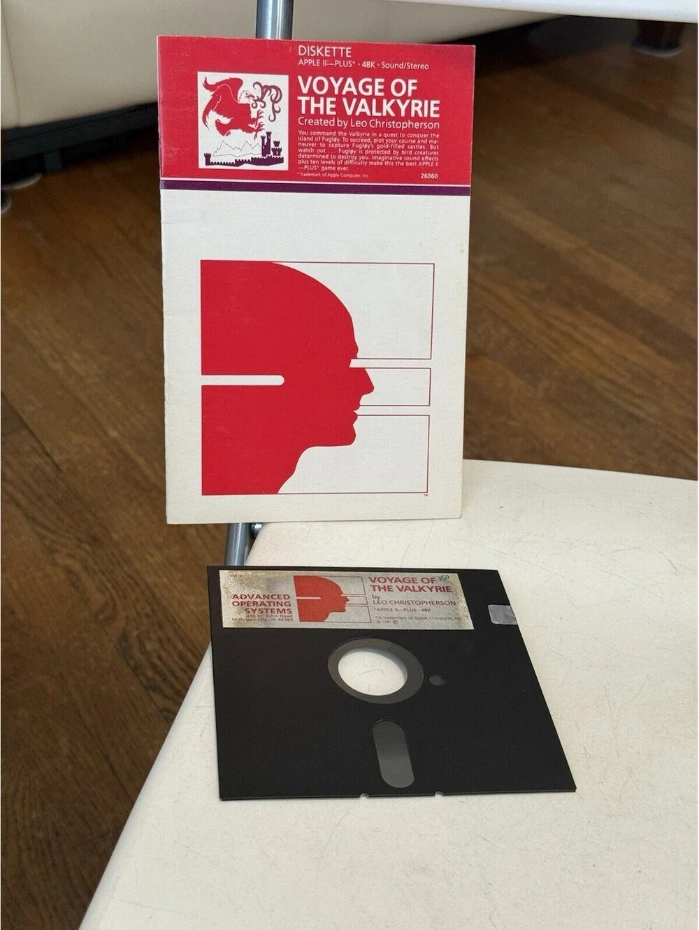 Voyage of the Valkyrie Apple II game Sams Software Game Floppy   With Manual
